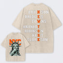 NewYork 2 Side Basketball Fans Washed T-Shirt