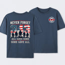 Never Forget 343 Firefighter 25th Anniversary Gift For Heroes T-Shirt