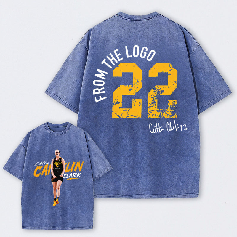 Caitlin Clark Chicago All-Star Game Day Basketball Washed T-Shirt