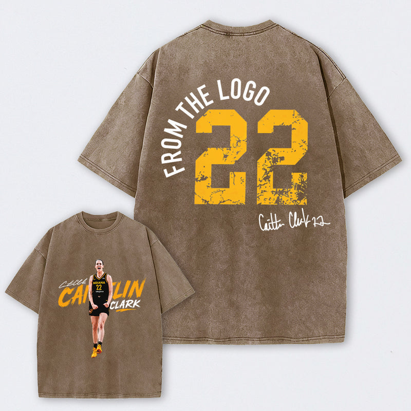 Caitlin Clark Chicago All-Star Game Day Basketball Washed T-Shirt