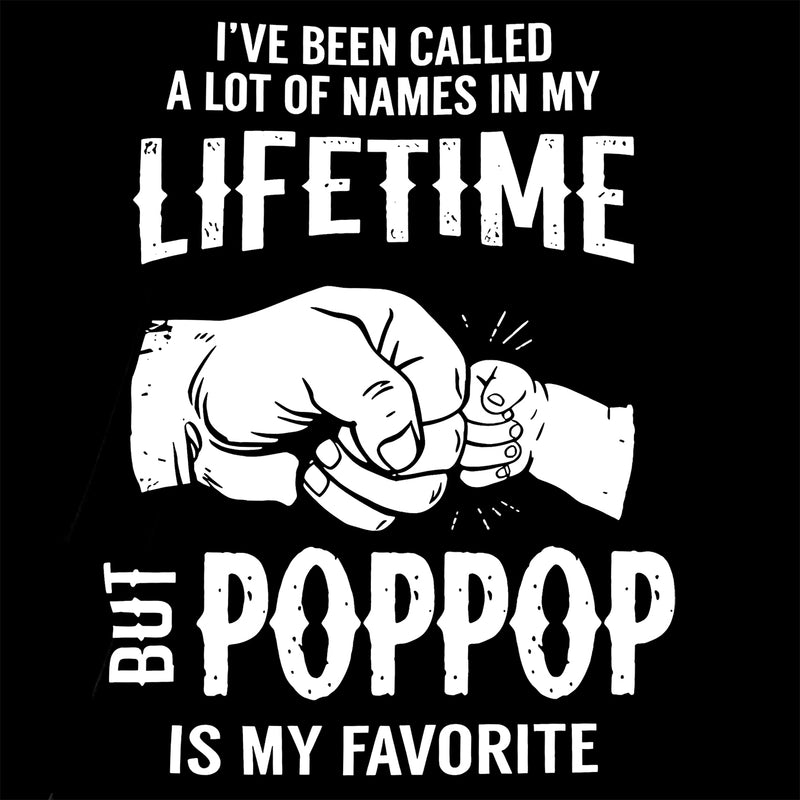 Pop Pop Name Graphic Casual Streetwear T-Shirt