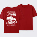Pop Pop Name Graphic Casual Streetwear T-Shirt
