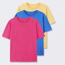 Crew Neck Cotton T-Shirt 3-Pack