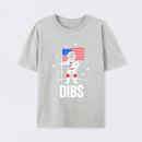Funny Patriotic Astronaut Claims Dibs on the Moon with an American Flag T-Shirt