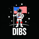 Funny Patriotic Astronaut Claims Dibs on the Moon with an American Flag T-Shirt