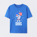 Funny Patriotic Astronaut Claims Dibs on the Moon with an American Flag T-Shirt