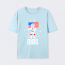 Funny Patriotic Astronaut Claims Dibs on the Moon with an American Flag T-Shirt