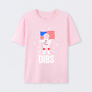 Funny Patriotic Astronaut Claims Dibs on the Moon with an American Flag T-Shirt