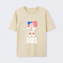 Funny Patriotic Astronaut Claims Dibs on the Moon with an American Flag T-Shirt