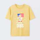 Funny Patriotic Astronaut Claims Dibs on the Moon with an American Flag T-Shirt