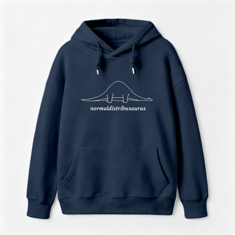 Normal Distribution Dinosaur Hoodie