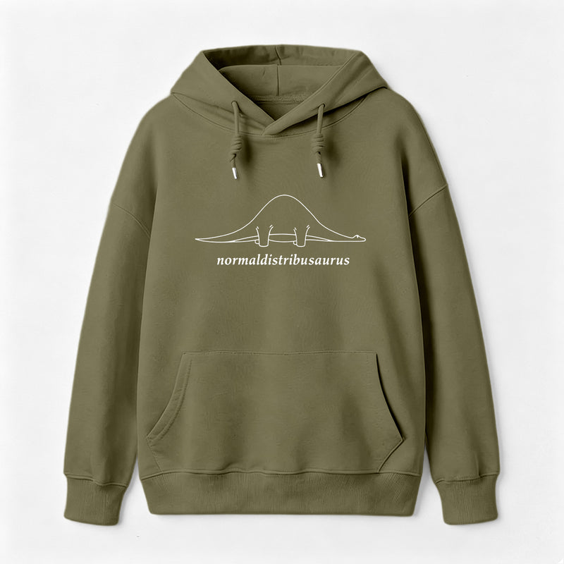 Normal Distribution Dinosaur Hoodie