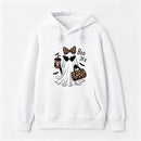 Boo-Jee Leopard Ghost Funny Fall Halloween Hoodie