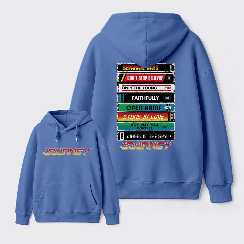 Journey Band Vintage Rock Music Hoodie