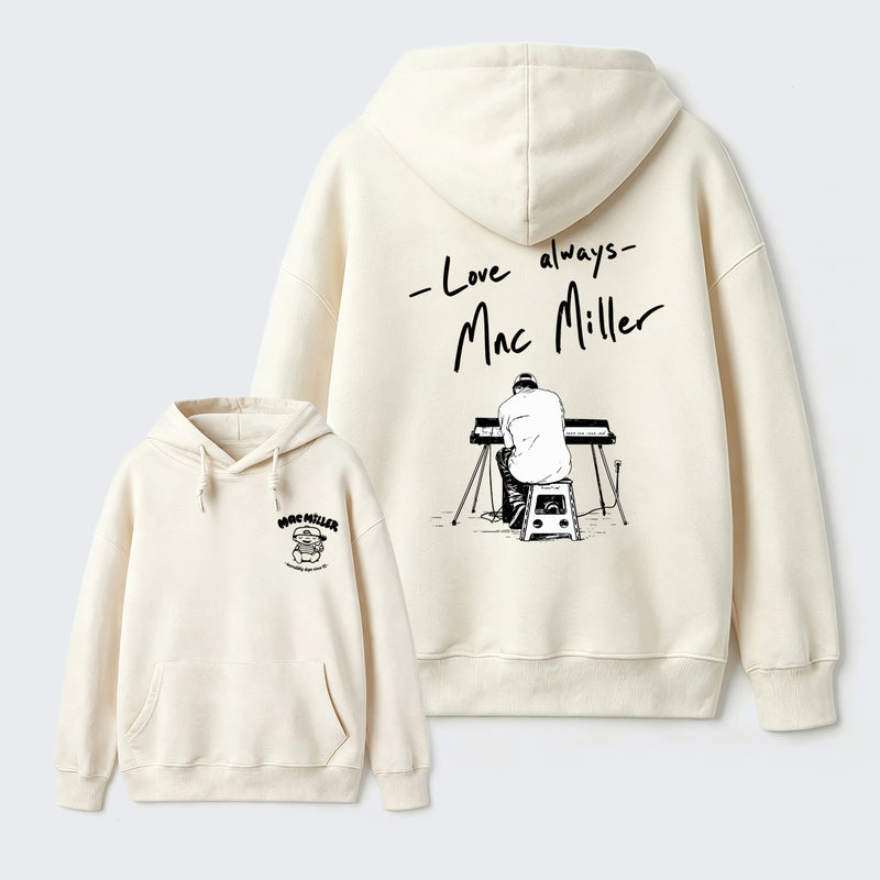 Mac Miller Love Always Vintage Hip Hop Graphic Hoodie