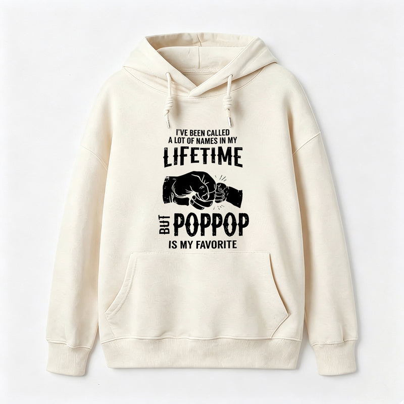Pop Pop Name Graphic Casual Streetwear Hoodie